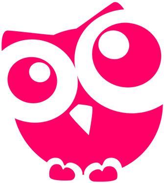 Red Silhouette Of An Owl - Owl Animation (500x500)