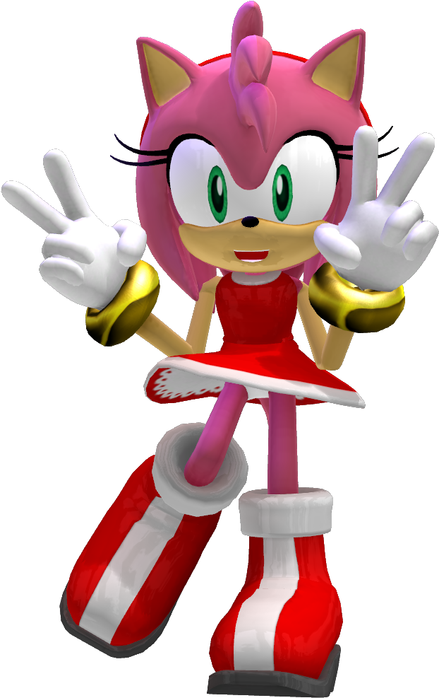 Sonic And Amy Rose Seaside Hill - Portable Network Graphics (715x1000)