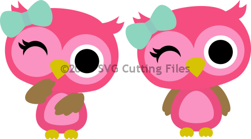 Owl Girl Winking - Free Owl Svg (500x276)