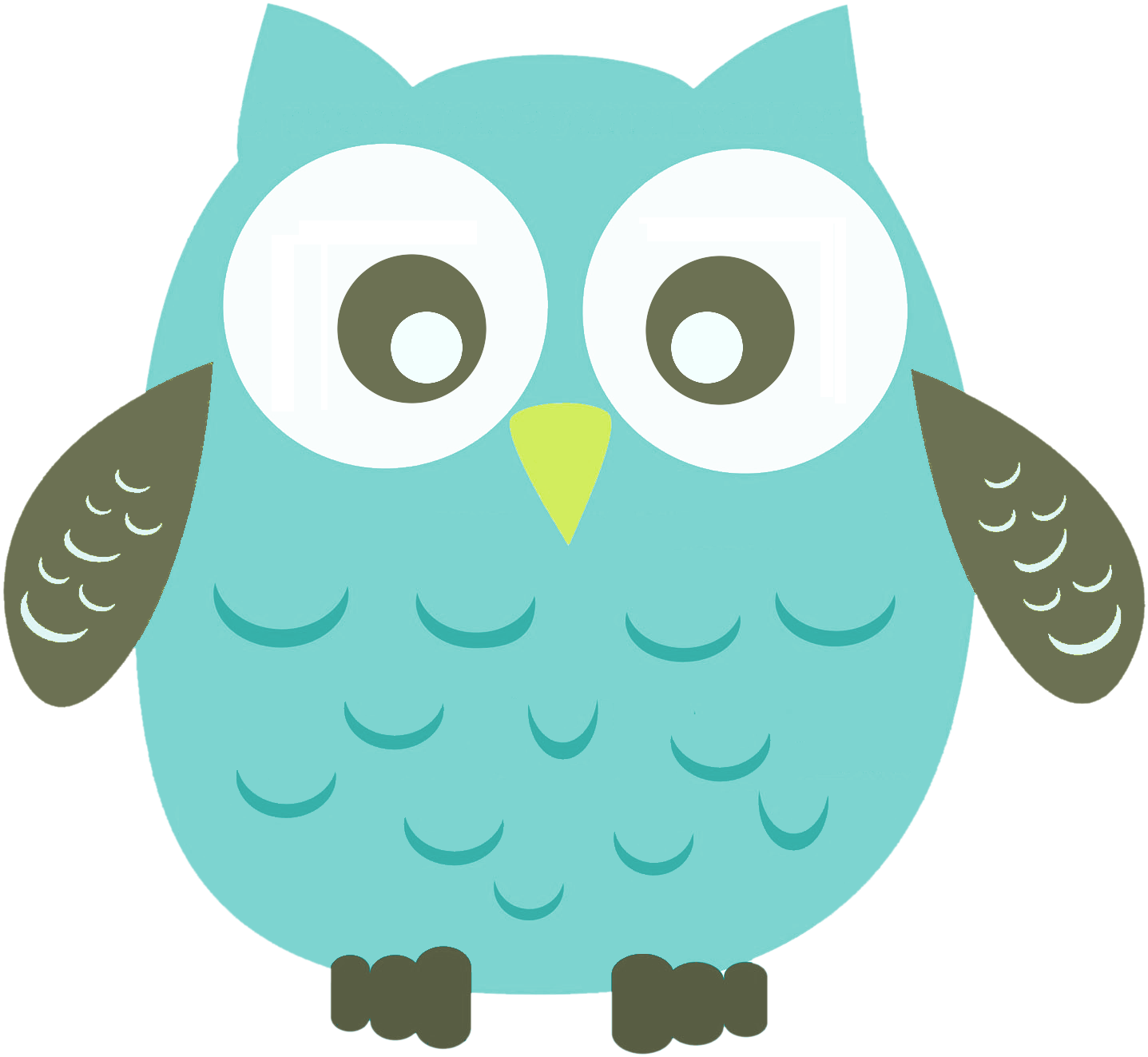 Corujinha Verde 08 - Owl (1437x1323)