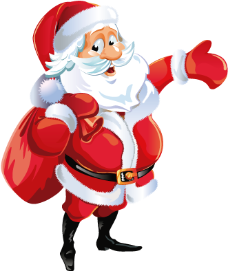 Papa-noel - - Casual Christmas Santa Claus Decoration Pu Leather (400x400)