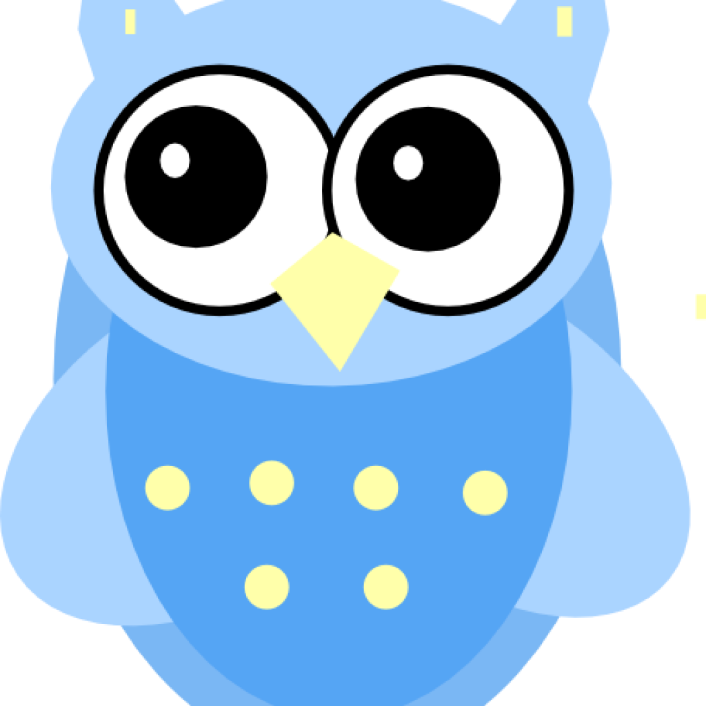 Baby Owl Clipart Blue Ba Owl Clip Art At Clker Vector - Baby Owl Clip Art (1024x1024)