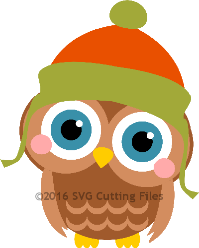 Winter Owl - Owl In Winter Free Svg (400x500)