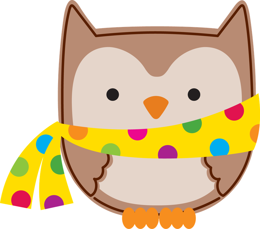 Clip Art - Owl Klip Art Winter (900x790)