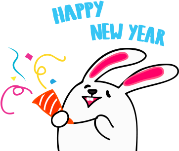 Lovely Rabbit Emoji Messages Sticker-5 - Cartoon (408x408)