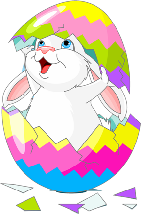 Take A Look At Our Great Easter Bunny And Eggs Vectors - Easter Bunny Egg Hunt (433x500)