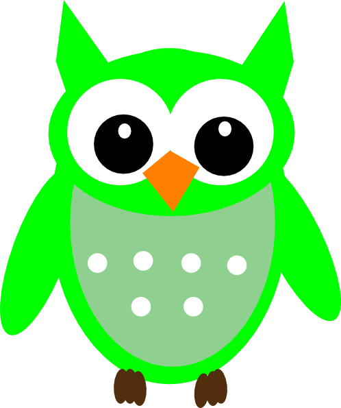Hoot Clipart Cartoon Owl - Baby Owl Clip Art (498x595)