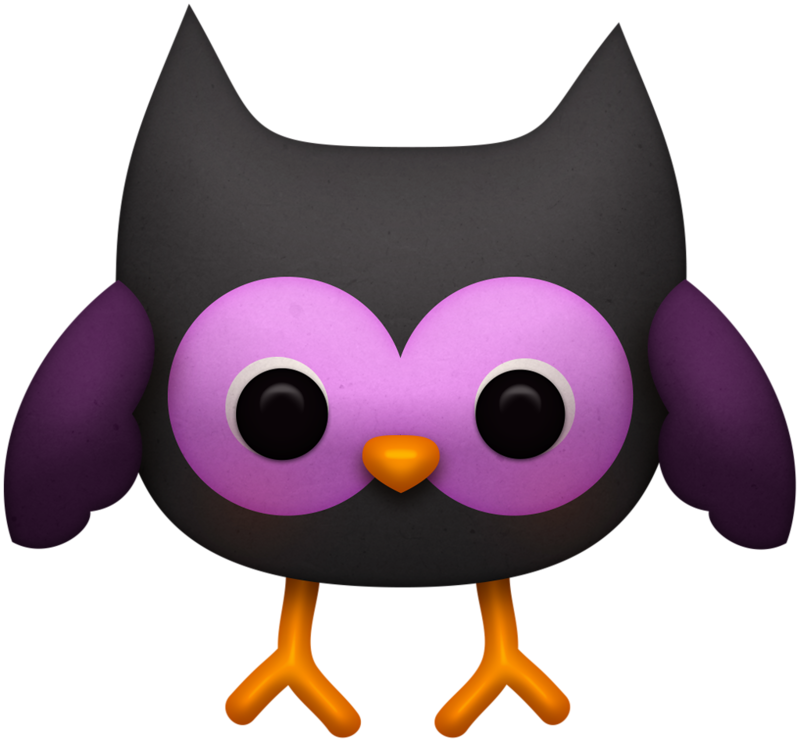 Whimsical Owlhalloween Clipartowl - Cartoon (800x742)
