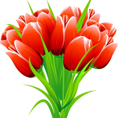 Spring Tulip Clip Art (400x400)