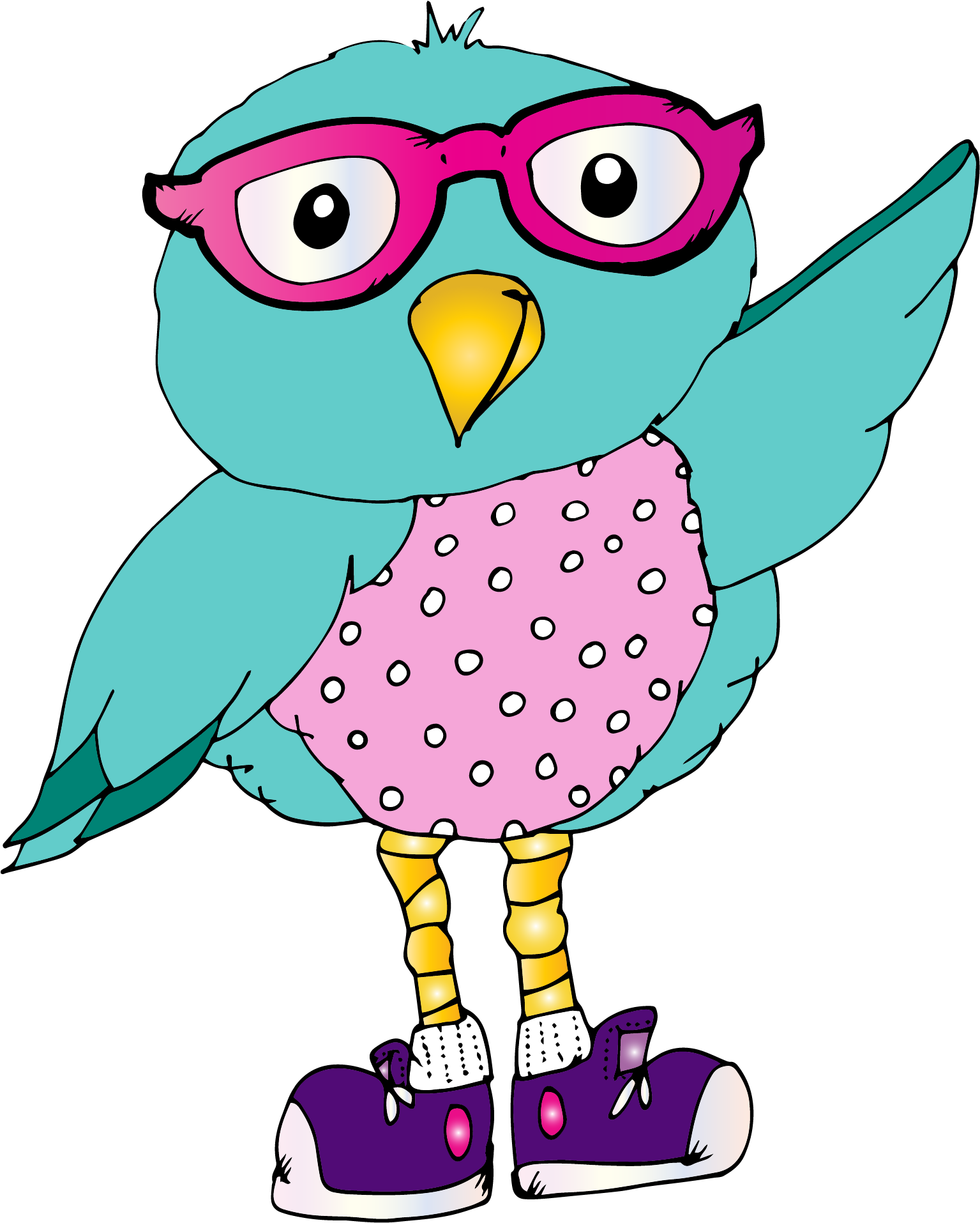 Shrink Plasticnight Owlclipart - Shrink Plasticnight Owlclipart (1596x1975)