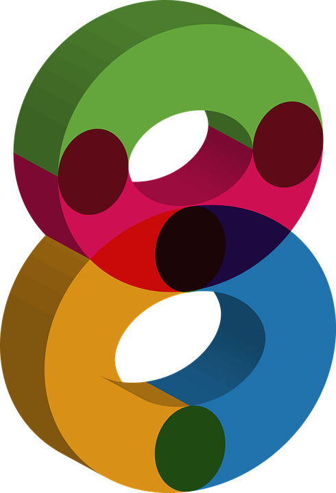 Cliparts Cartoon Number 1 18, Buy Clip Art - Number 8 Cartoon Png (490x720)