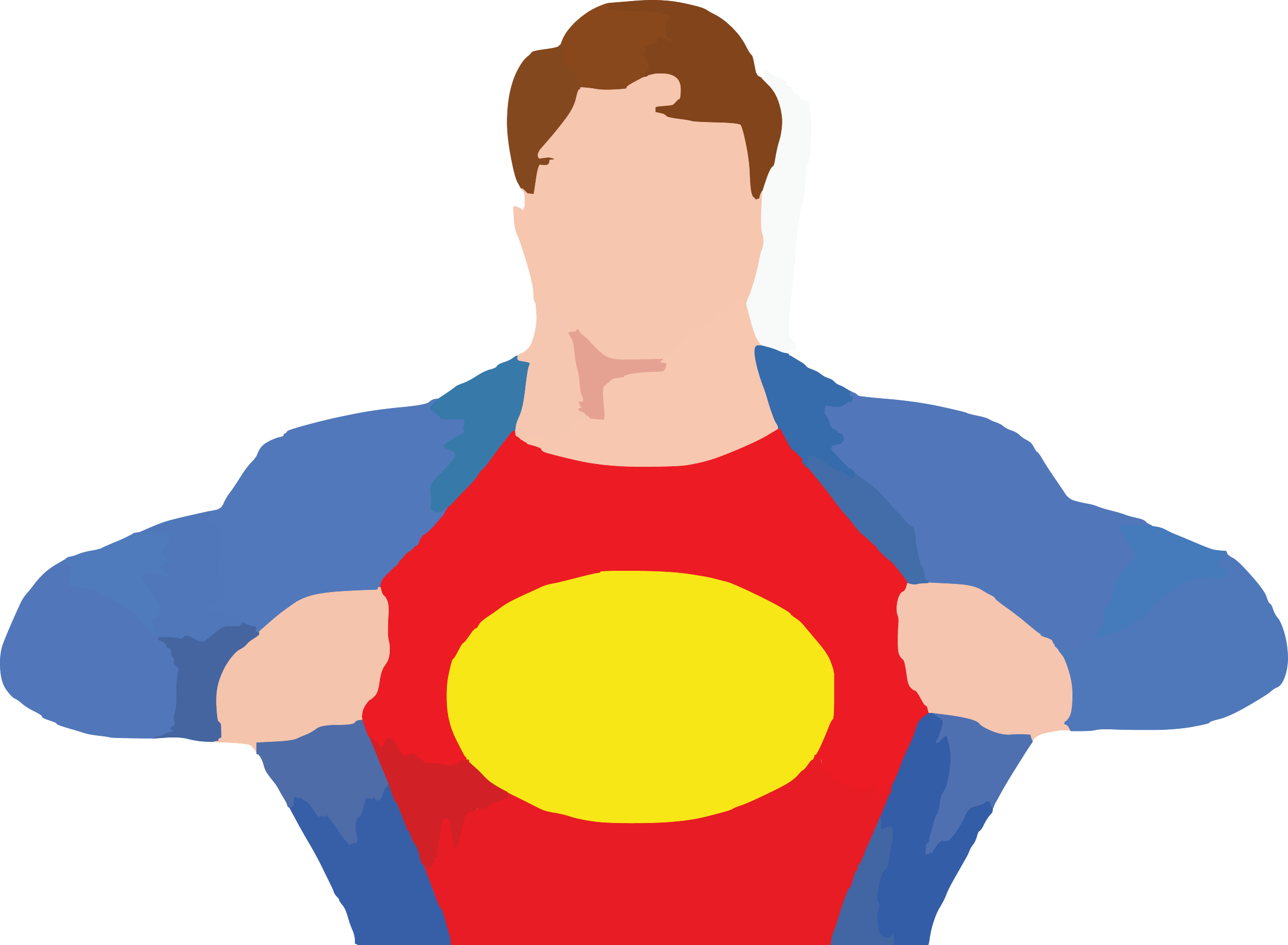 Clark Kent Superman Logo Drawing Clip Art - Clip Art Superman (2366x1735)