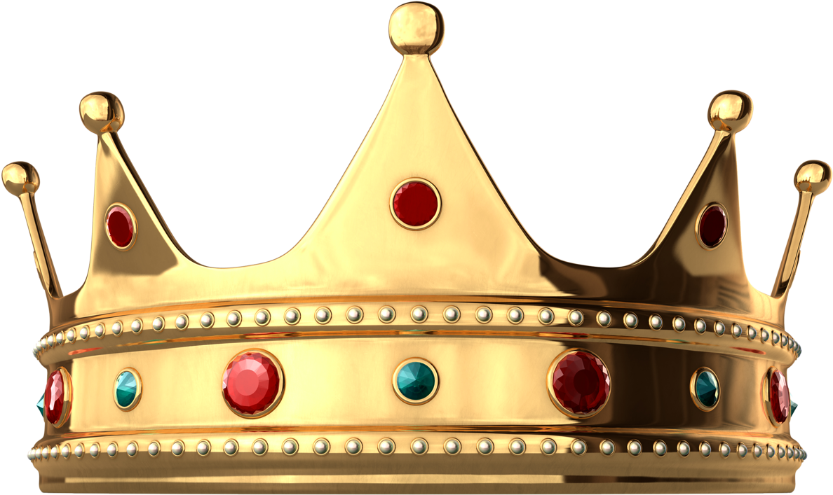 Gold Crown With Diamonds Png Clipart - Transparent Crown Png (1264x806)