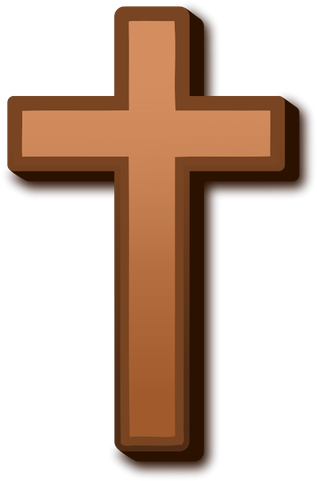 345 Croce Clipart Gratuite - Brown Cross (500x500)
