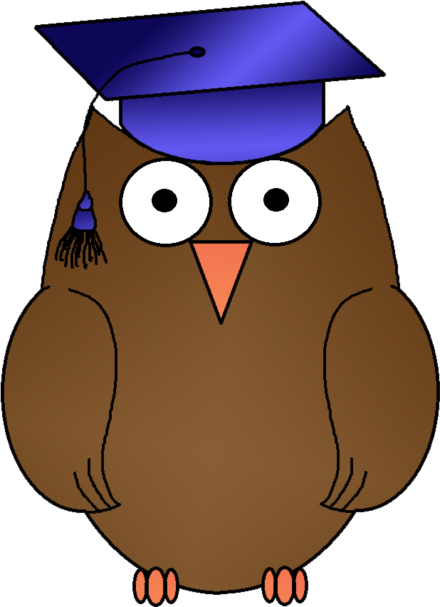 Graphics By Ruth Owls - Mortarboard (633x876)