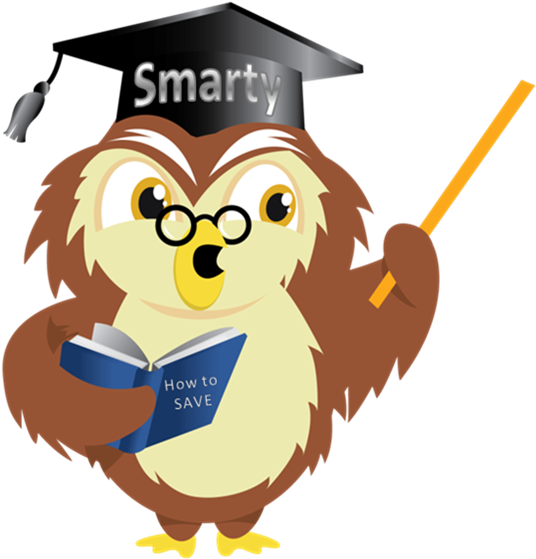Cartoon Smart Owl (557x594)
