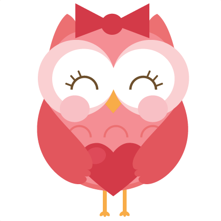 Cute Valentine Owl Clipart - Valentines Clip Art Owl (432x432)
