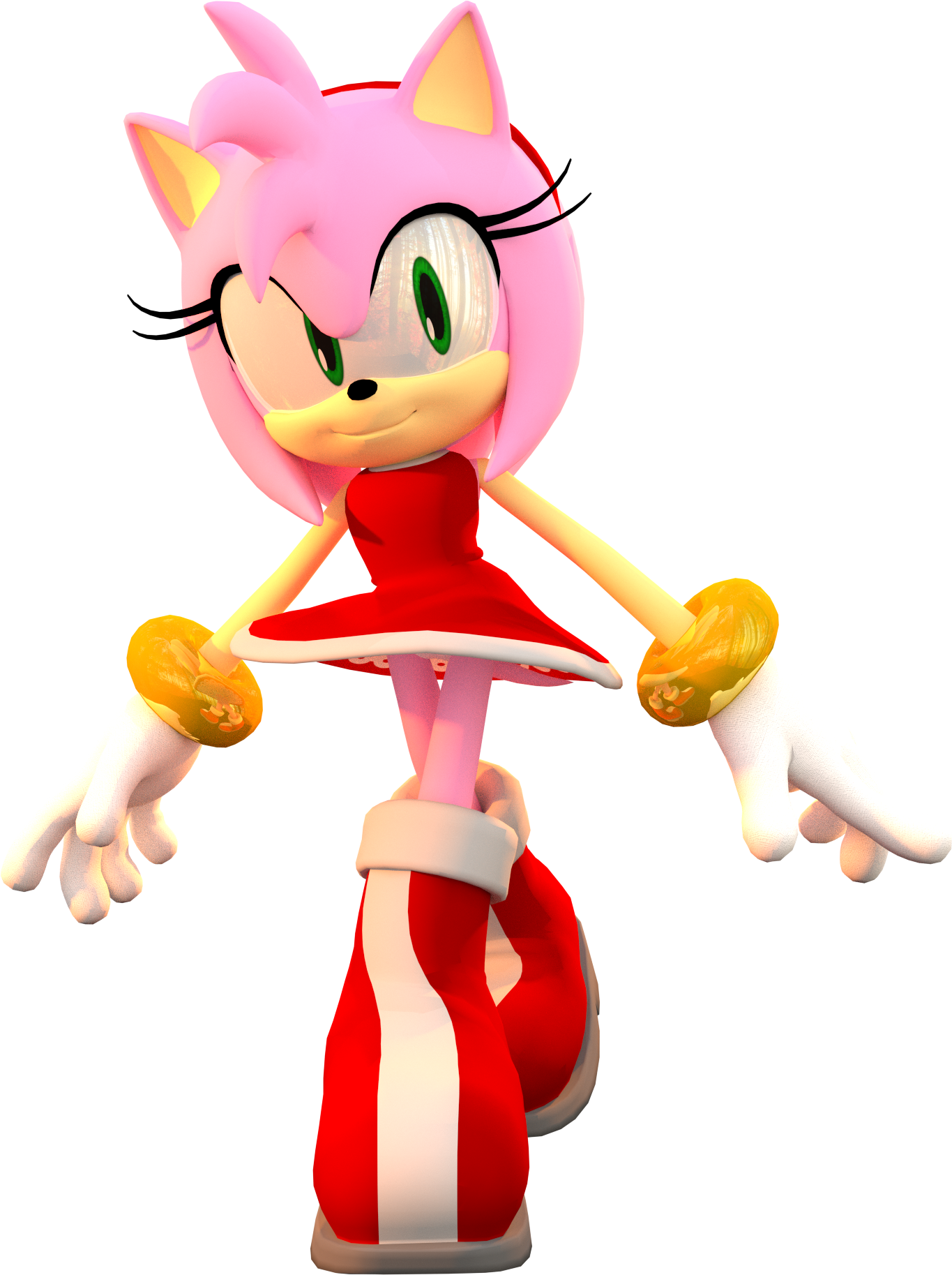 Kitsune Jay 67 18 Amy Rose By Super Fox Layer100 - Amy Rose 3d Model (1365x1827)