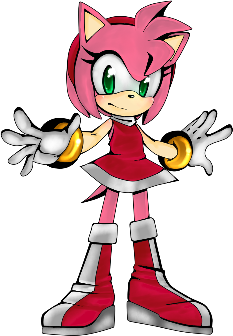Amy Rose By Alexhatsune Amy Rose By Alexhatsune - Cartoon (816x1168)