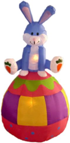 Inflatable Easter Bunny Over Egg Party Rental In Los - Easter (500x500)