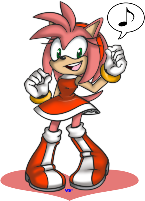 Here Is A Picture Inspired From ~tigerfog's Image Of - Amy Rose (500x667)