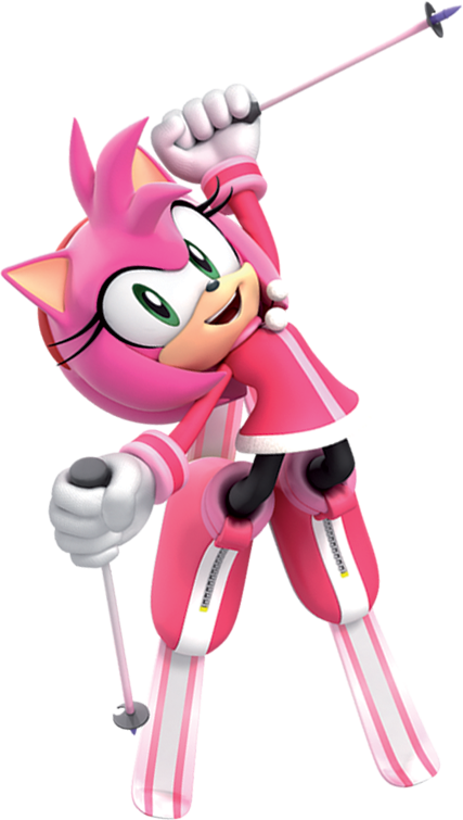 Amy Rose Wallpaper Entitled Amy - Mario And Sonic At The Olympic Winter Games Amy (427x755)