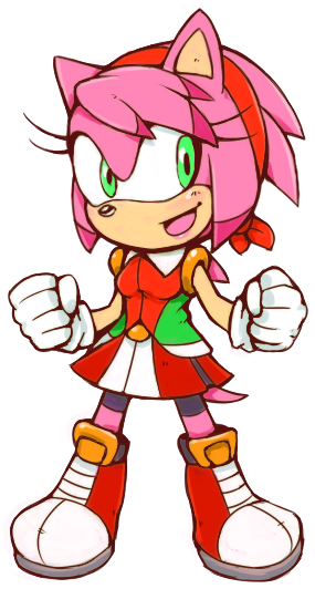 Amy Rose By Cylent-nite - Amy Rose And Honey The Cat (350x575)