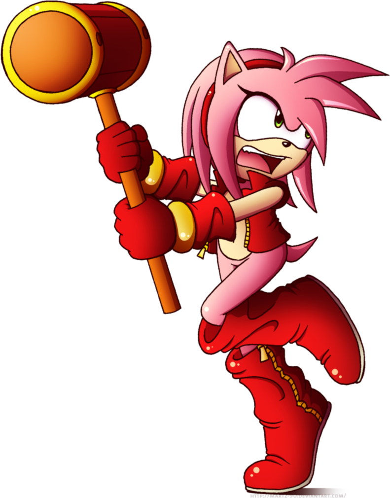 Angry Amy Protect A Rose - Amy Rose Is Angry (791x1010)