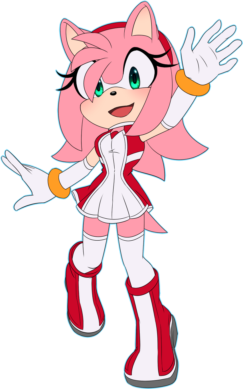 Amyyyy By Myly14 On Deviantart - Amy Rose (878x1385)