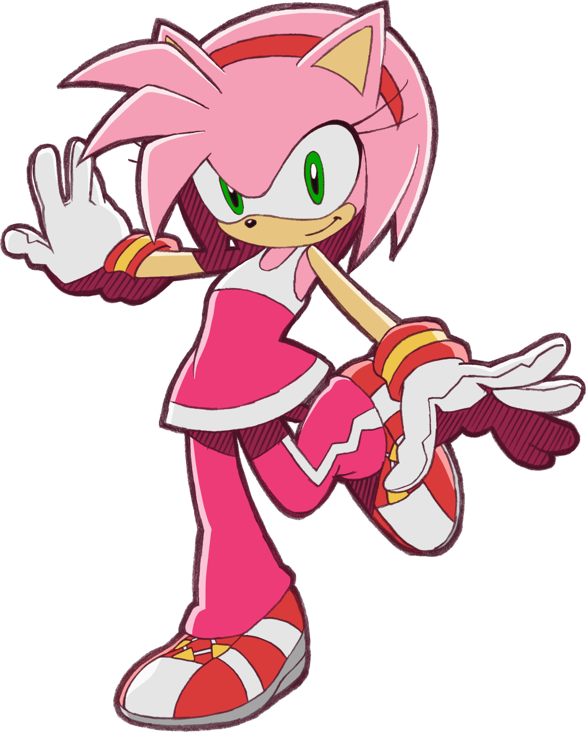 Sonic Riders - Amy Rose The Hedgehog (2247x2810)