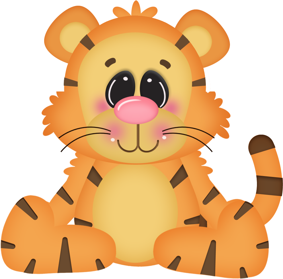 Baby Tiger Photo By Daniellemoraesfalcao Minus Fraldas - Desenho De Animais Em Png (1003x975)