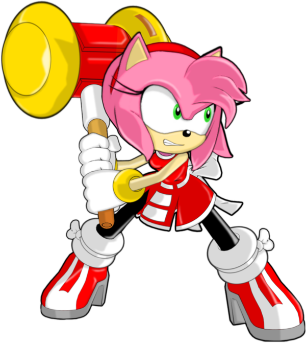 Amy Rose By Stehq - Amy Rose Png Render (600x671)
