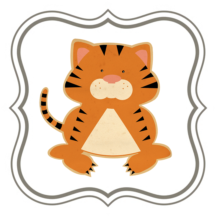 Baby Tiger Clipart 4, Buy Clip Art - Scrap Book Clipart Transparent Background (720x720)