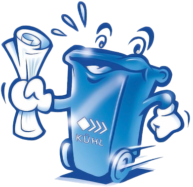 Abfuhrkalender 2018 Blaue Blaue Tonne Schlaue Tonne - Blaue Papiertonne (400x404)