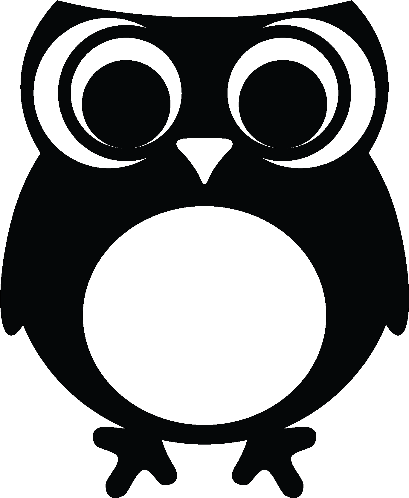 Cute Lil Owl Wall Quotes™ Wall Art Decal - Owl With Big Eyes For Kids Room Decals Wall Stickers (1875x1875)