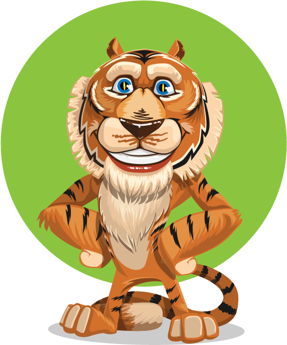 Tiger Clipart - Little Stories About Animals (660x767)