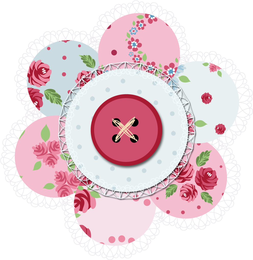 Digital Embellishments - Scrapbook Buttons Png (1047x1052)