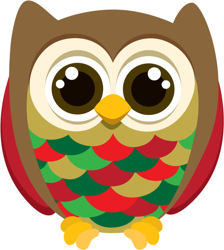 Owls For Kids Christmas Clip Art - Owl Christmas Gift Tags (807x900)