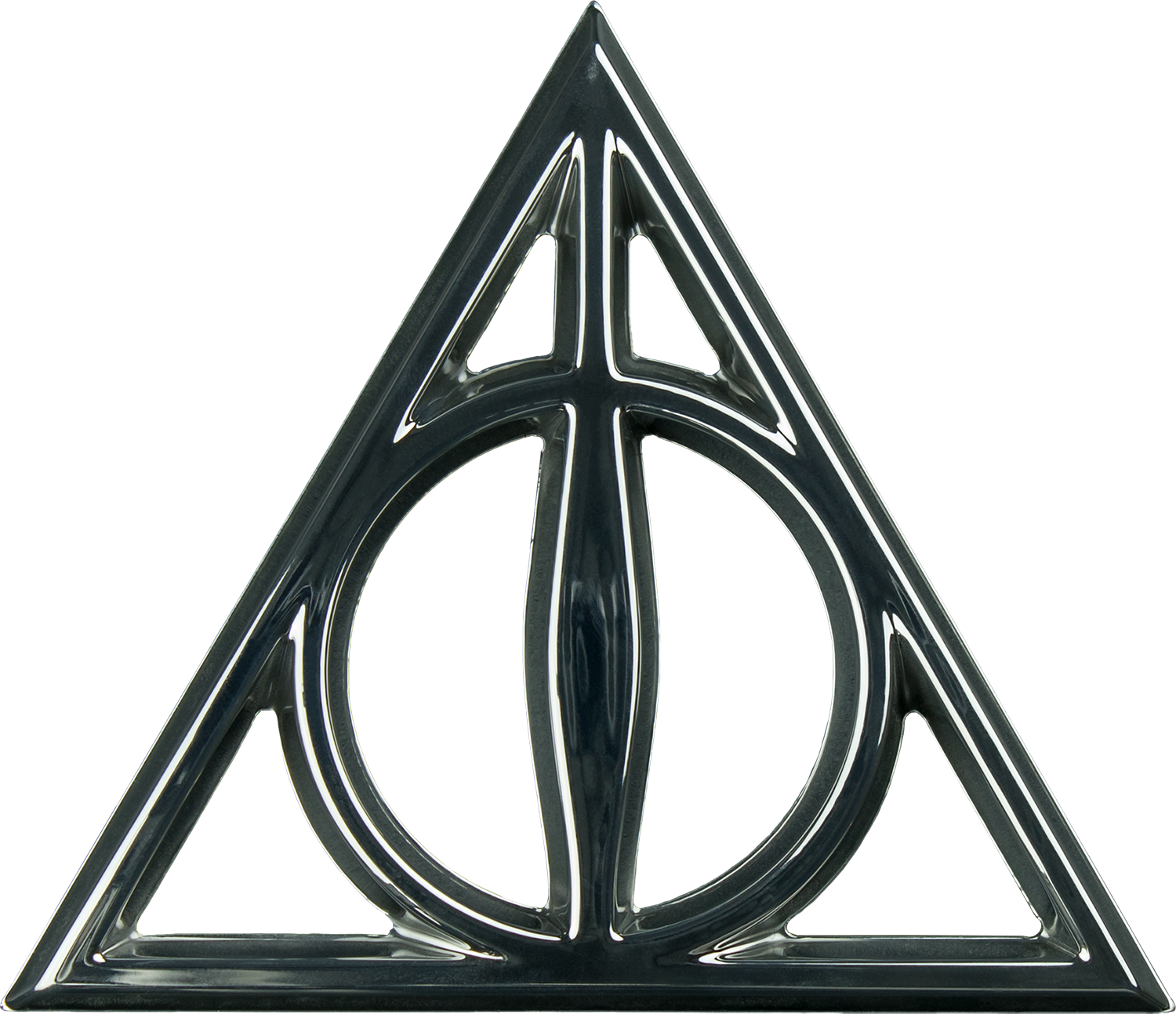 Deathly Hallows Chrome Premium Emblem Harry Potter - Logos De Harry Potter (1500x1293)