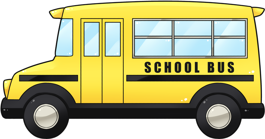 School Bus Clip Art Black And White Free Clipart - School Van Clipart Png (1000x554)