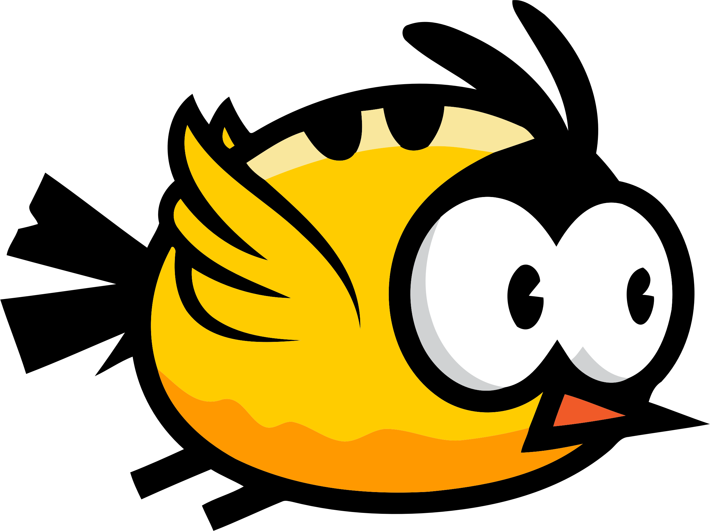 Bird 13 - Flappy Bird Birds Png - (2350x1760) Png Clipart Download.