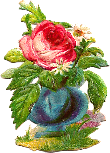 Vase Clipart Victorian - Garden Roses (658x846)