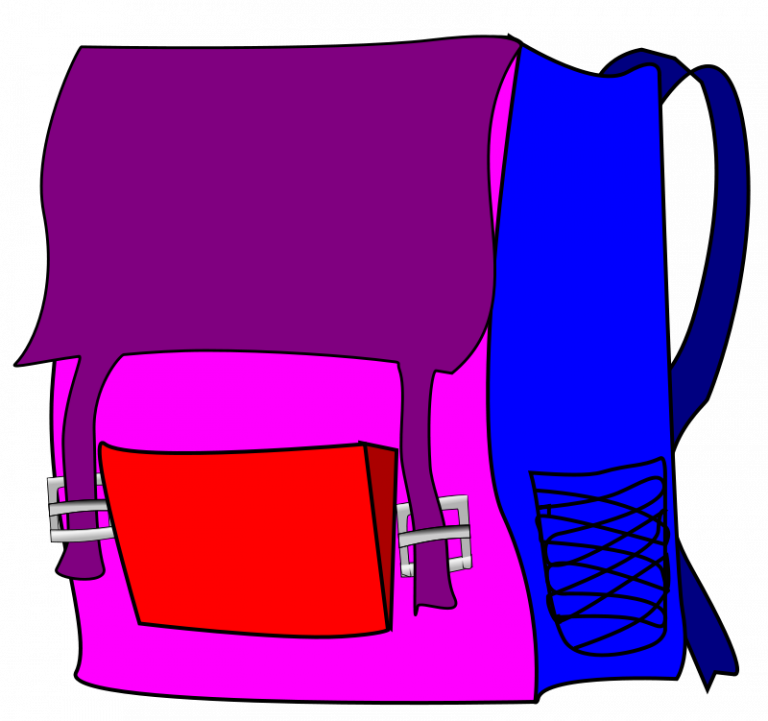 Big Bag Clipart Free Clipart Popular 1001freedownloads - School Bag Clip Art (768x721)
