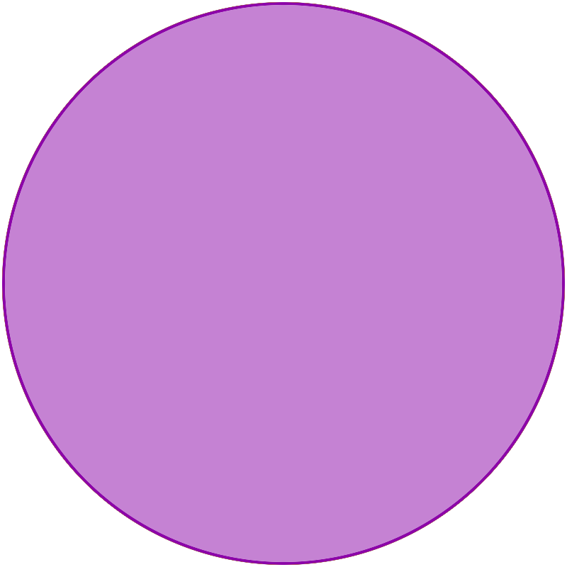 Purple Circle - Purple Easter Egg Clipart (800x800)