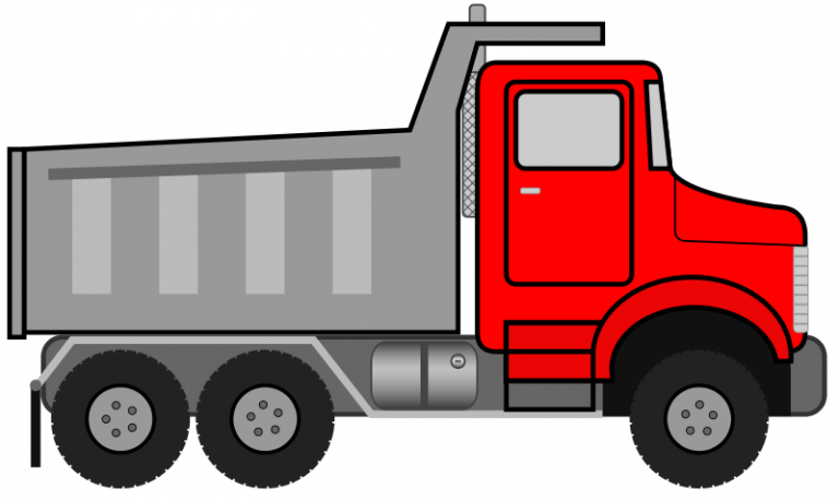 Clipart Trucks Transportation Toy Truck Clipart Black - Toy Truck Clipart (768x459)