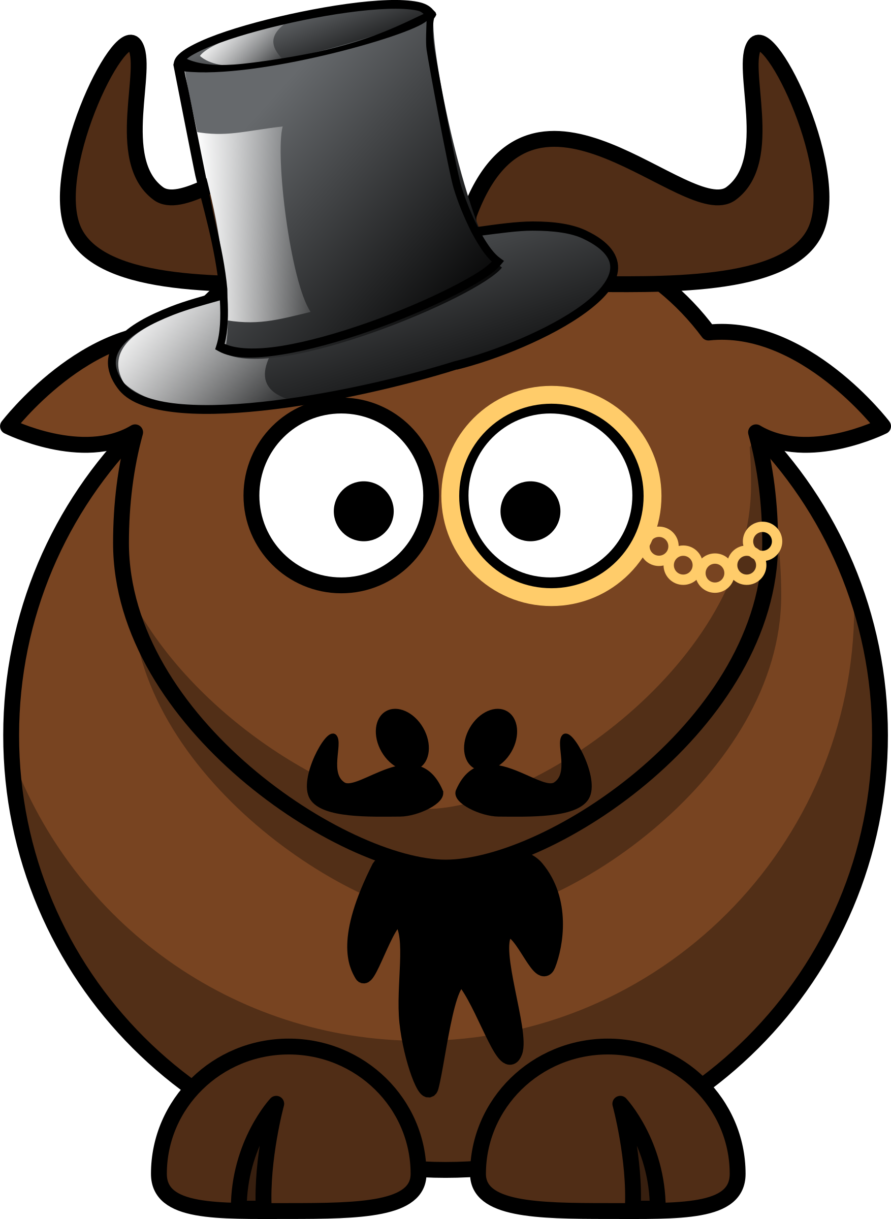 Big Image - Cartoon Gnu (1754x2400)