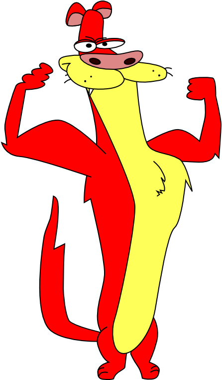 Cartoon Network Clipart I Am Weasel - I.m. Weasel (550x800)