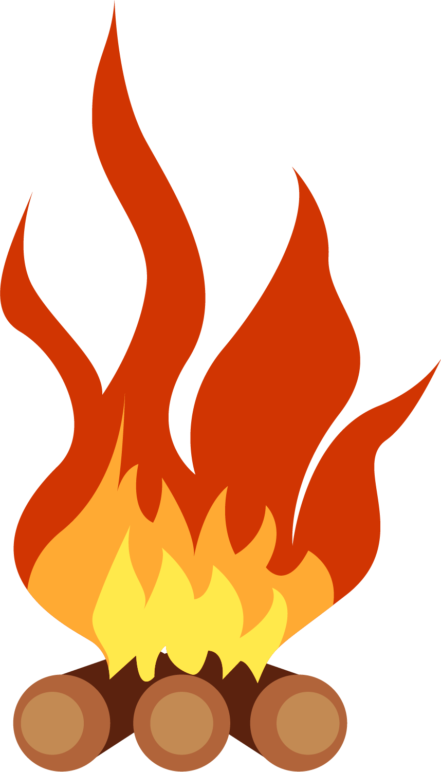 Bonfire Cartoon Campfire Clip Art - Cartoon Campfire Png (858x1502)