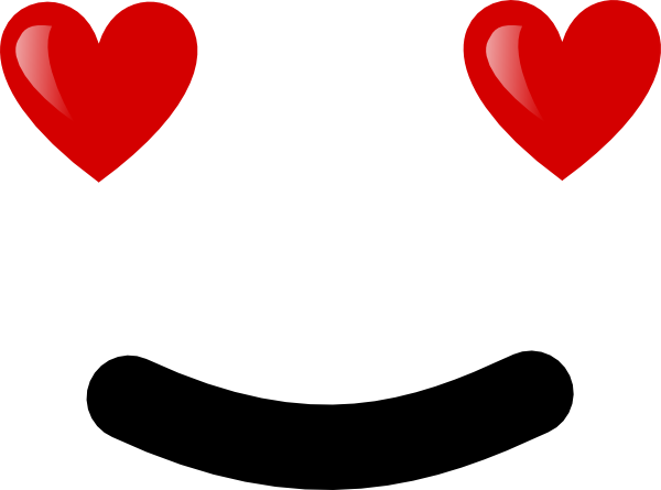 Face Love Clip Art - Vector Face Love Png (600x445)