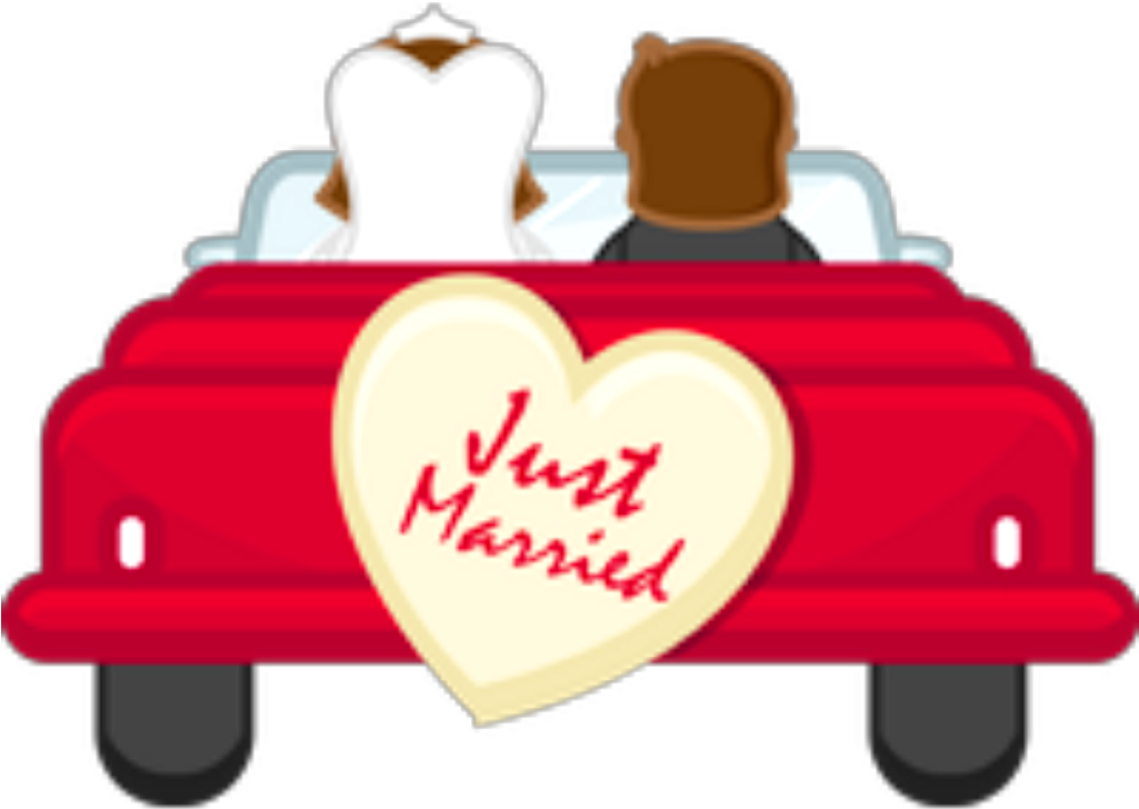 Ftestickers Car Couple Love Wedding Justmarried Clipart - Take The First Step (1024x1024)